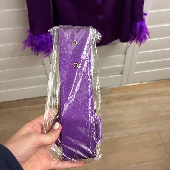 Bronx and Banco Purple Blazer Dress w/ Removable Belt - Picture 7 of 8